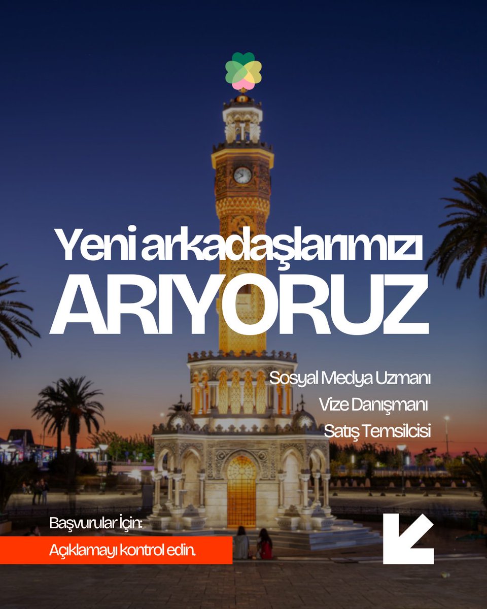 EgitimIrlanda's tweet photo. Ekibimizi büyütüyoruz! 💫

İzmir'de mi yaşıyorsun? Kendine güveniyor, öğrenmeye açık ve enerjik misin? O zaman tam da seni arıyoruz! 🙌

Bilgi almak için hemen linke git! 
https://t.co/MgZVwHVSPa

#yurtdışıeğitim #işilanı #jobopportunity https://t.co/zClNzgJ0OZ