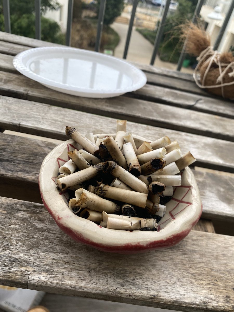 לא יודעת למה אבל האסתטיקה של הבדלים במאפרה שנרטבו בגשם מאוד עושה לי את זה