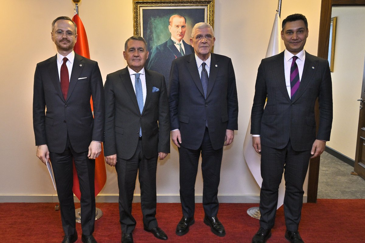 TÜSİAD Yönetim Kurulu Başkanı Orhan Turan Ankara temasları kapsamında İYİ Parti Genel Başkanı Müsavat Dervişoğlu ile bir araya geldi. Sayın Dervişoğlu’na teşekkür ederiz.