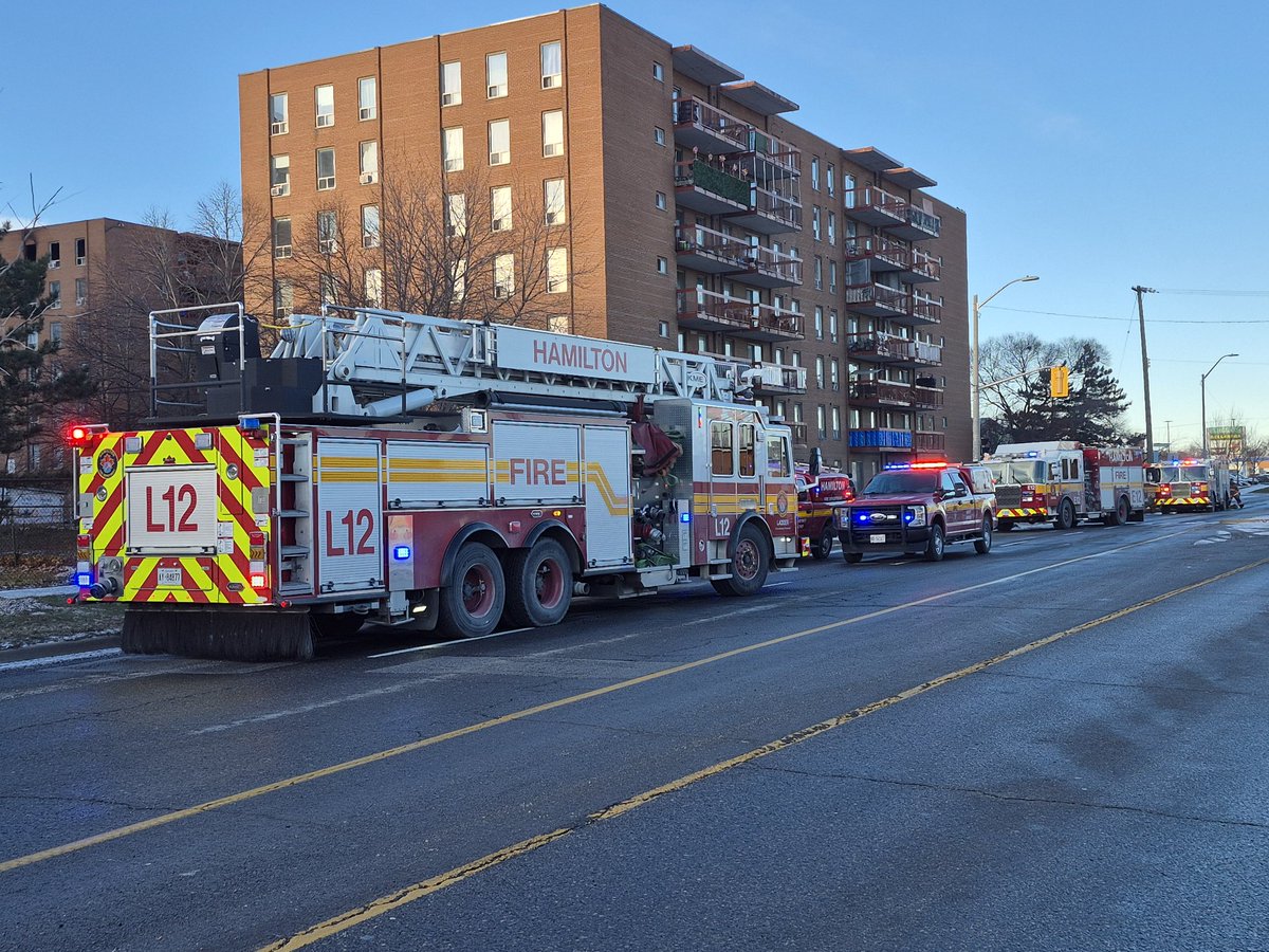 Box 43 is operating at a multiple alarm fire in Stoney Creek