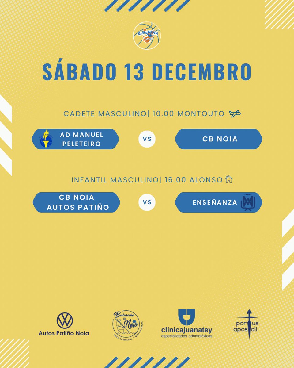 CBNoia's tweet photo. 📅🏀 Partidos da xornada https://t.co/sMXDINk3az