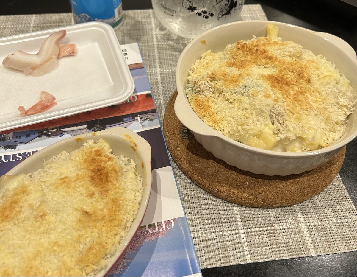 rumina0904's tweet photo. 夜はグラタン😆

朝のホッケは最高すぎる🥰

夕食後のデザート😍 https://t.co/jRuB9PUiTr