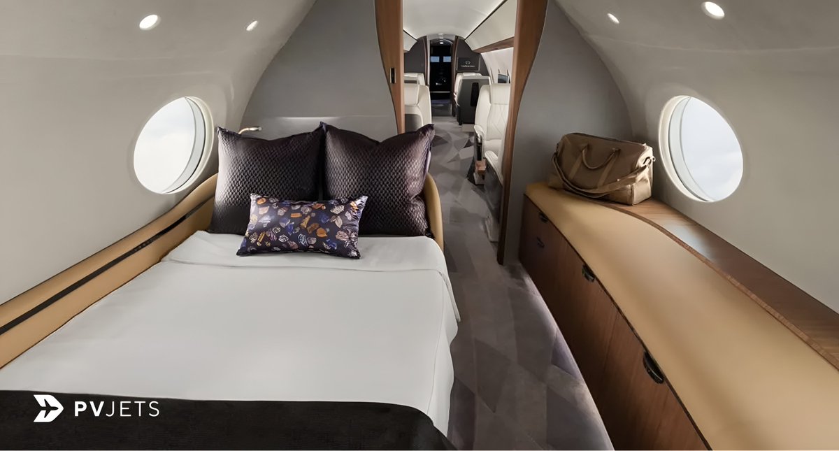 pvjets's tweet image. The future of long-range travel is here. 
#PVJets clients are choosing next-generation jets like the #GulfstreamG700 and #BombardierGlobal8000 for faster, quieter, non-stop flights on global routes such as New York–Hong Kong and London–Tokyo.

With private bedroom suites,
