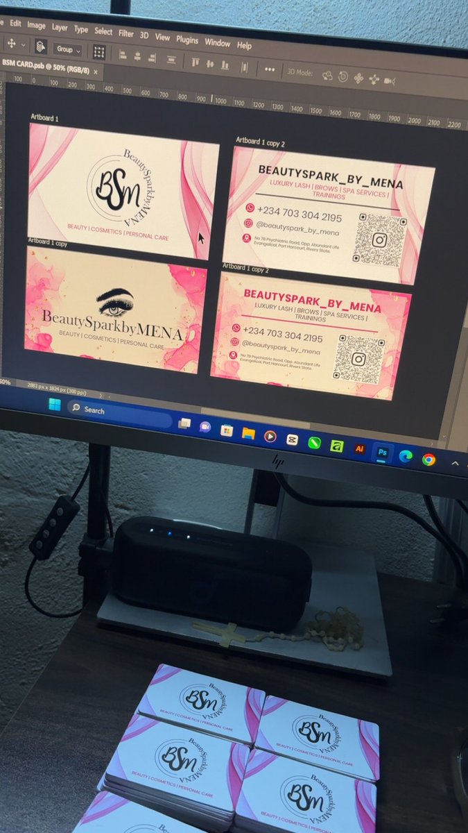 Kezie_Chi's tweet photo. Amazing how something so small can open so many doors.
Just designed a business card and it reminded me good design makes you memorable, and a business card makes you identifiable.
Together, they spark connections that last. https://t.co/BkvDISVF76