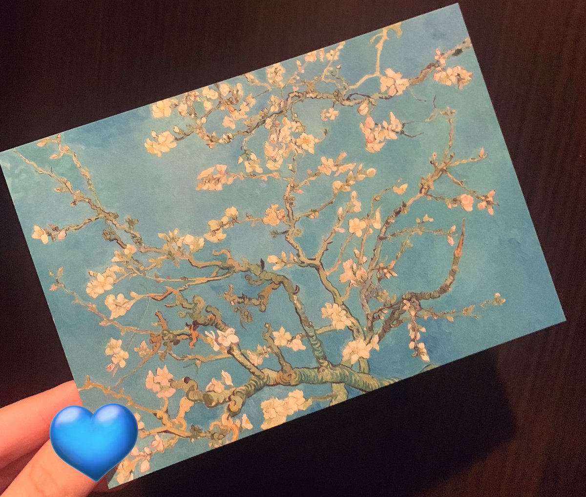 本日のどぅーいんぐで｢アーモンド｣のワードが出てきて思ったのが\u003c花咲くアーモンドの木の枝\u003eはゴッホが療養院中  弟に息子が誕生したお祝いに贈った絵ということを昨日知ったばっかだったので｢アーモンド｣が自分の中でリンクしてなんだか嬉しい気持ちになった, image size:1200x1017