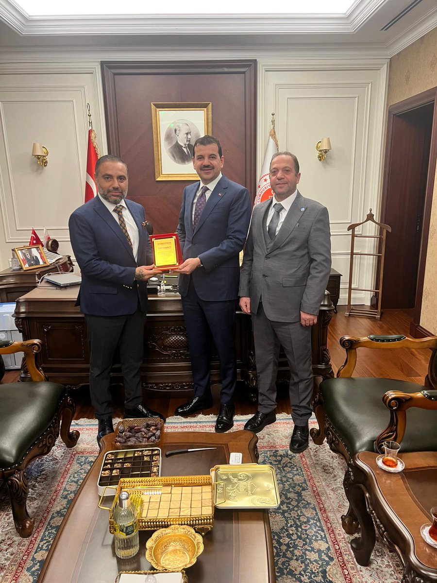 “Adalet Bakan Yardımcısı Sn. Mehmet Yılmaz’ı makamında ziyaret ettik. Gösterdiği nazik misafirperverlik için kendisine teşekkür ediyorum.”