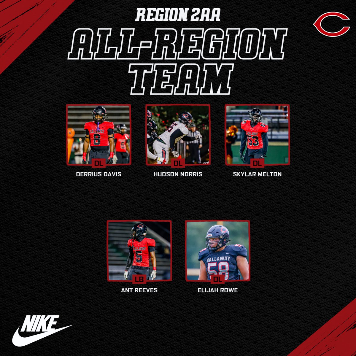 𝓐𝓵𝓵-𝓡𝓮𝓰𝓲𝓸𝓷 𝓣𝓮𝓪𝓶🏈

Congratulations to our players named to the Region 2 AA All-Region Team‼️