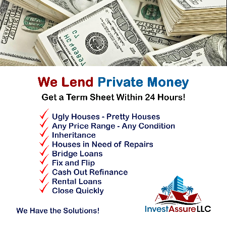 InvestAssureLLC's tweet photo. Private Hard Money Lending Available Upon Request !!! - https://t.co/uiGVilVMkZ https://t.co/oY3KrMXlBI