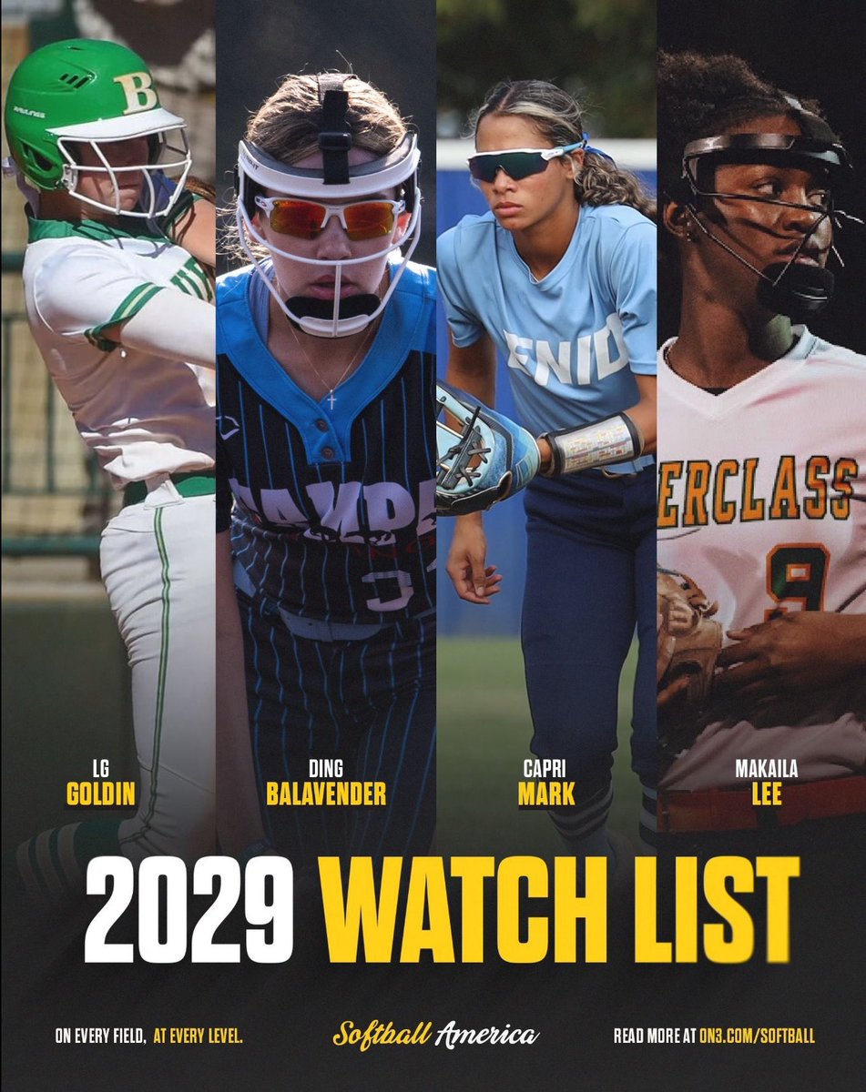BraydenDailey31's tweet image. Thank you @SoftbalAmerica for the 2029 watchlist shoutout!🤗 honored to be included!

@LineDsoftball @ExtraInningSB @SoftbalAmerica @coloradopreps @TOP_D1RECRUITS @SBRRetweets