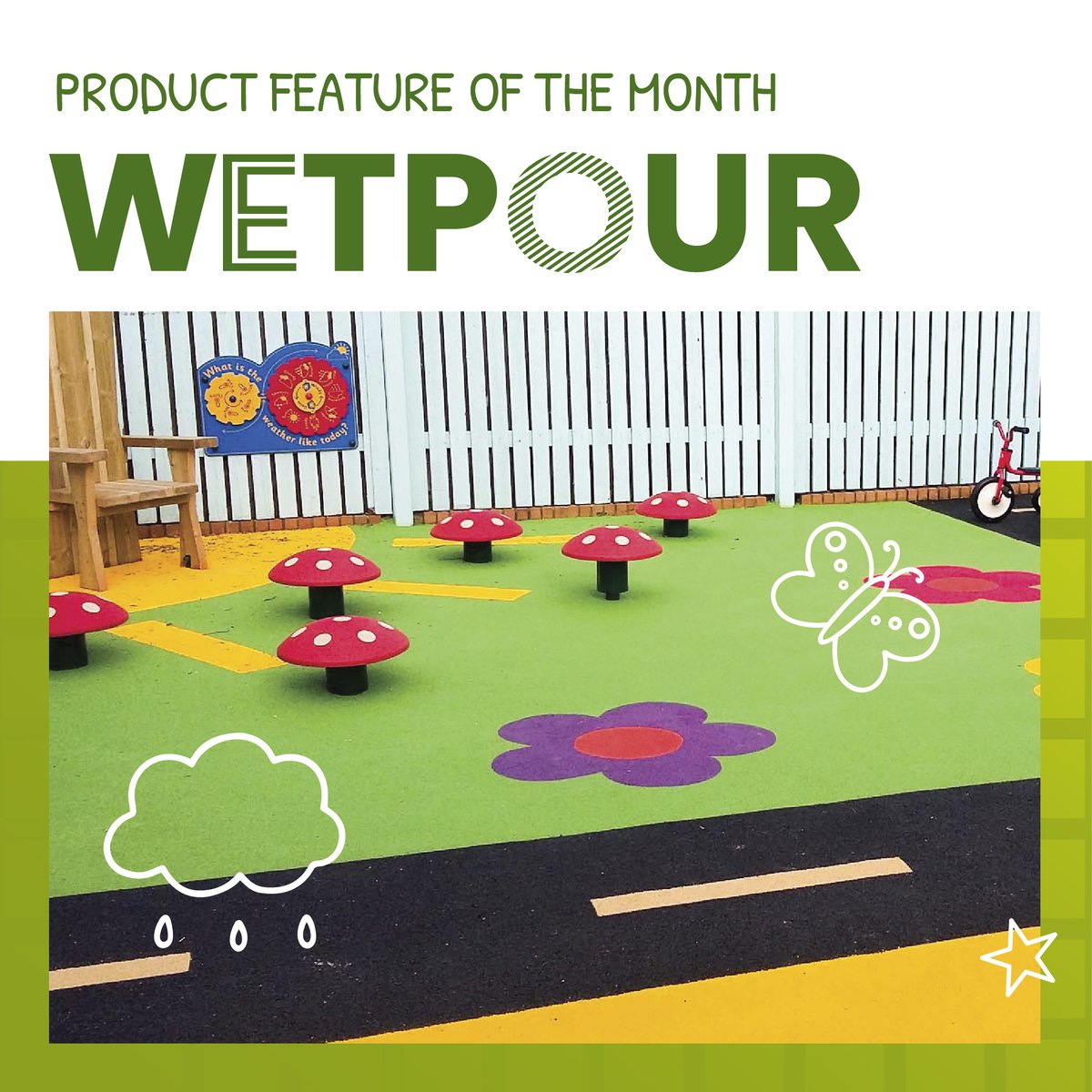 Transform your play space with Wetpour Safer Surfacing - where safety meets vibrant design.✨ 

Get inspired today at sovereignplayequipment.co.uk

#PlaygroundSafety #WetpourSurfacing #InclusivePlay #OutdoorPlayground #CreativeSpaces