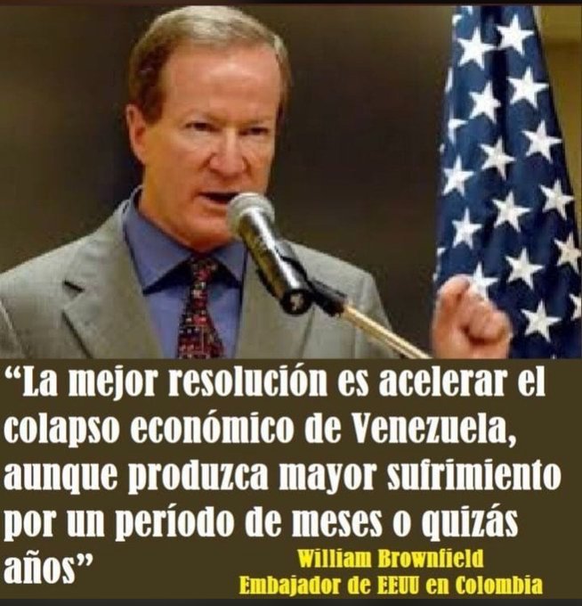 Estados Unidos quiere causar "sufrimiento" al pueblo venezolano, robando el petróleo con el que se pagan sueldos a empleados públicos y se financian los programas sociales, eso ya lo hicieron en 2016-2017 y terminaron provocando la migración de venezolanos.
No pudieron antes y no