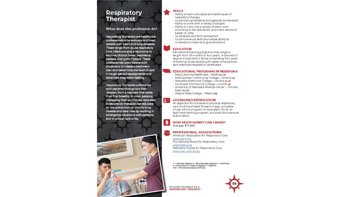 Season of Care • Day 11
Respiratory Therapists help patients breathe easier , from NICU infants to adults in critical care. Strong job outlook. Multiple work settings. High-impact, team-based care. 

Explore this career in the Nebraska Health Career Book bit.ly/4otbbzt.