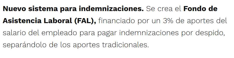 Un besito para las pymes que ahora tienen que dejar el 3% para generar un nuevo negocio financiero del tipo AFJP pero para las indemnizaciones ✨