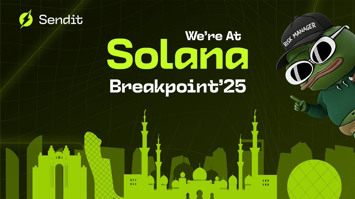 senditfun's tweet image. We’re at Solana Breakpoint 2025!

If you’re around, come say gm! ⚡

Dec. 11 &amp;amp; 13 | Abu Dhabi at Etihad Arena, Yas Island
See you there.