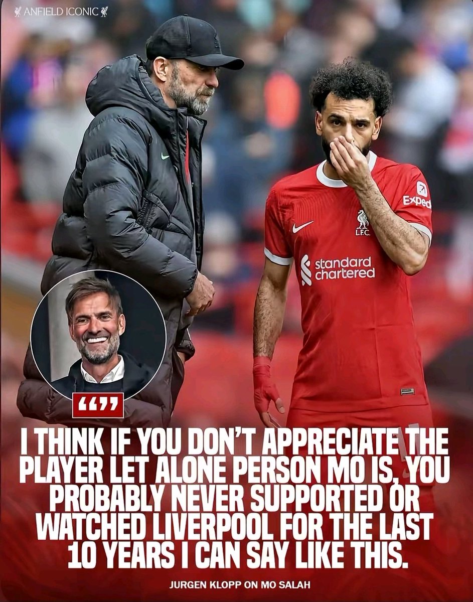 Klopp spent 7 years with Salah, I'm gonna listen to a man who actually did great things for this club over someone  with a clear one sided vendetta for no reason