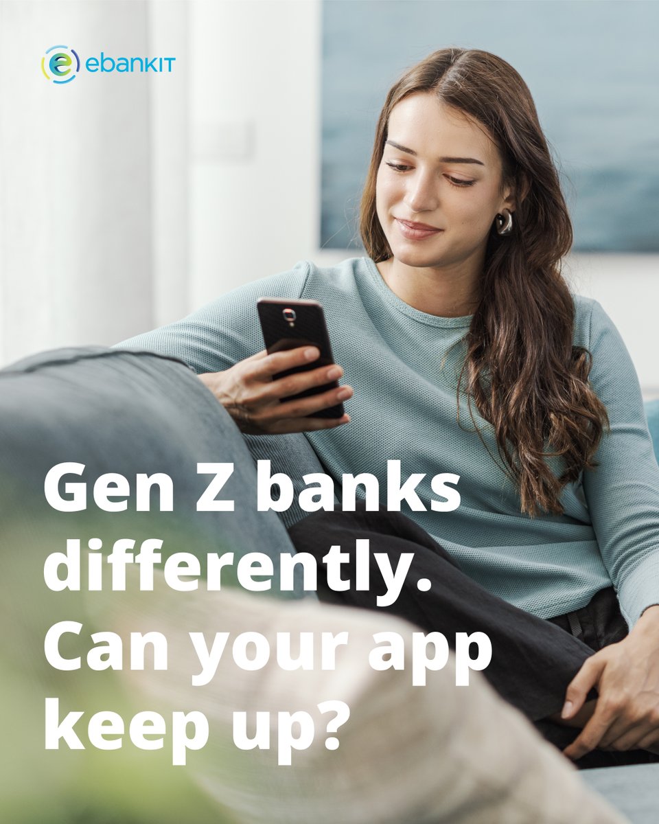 e_bank_it's tweet image. What do younger customers want from their mobile banking app? 

Discover how to satisfy the changing demand of the next generation in our report on personalization in mobile banking apps.

Read it today: hubs.ly/Q03RhndG0

#mobilebanking #fintech #ebankit