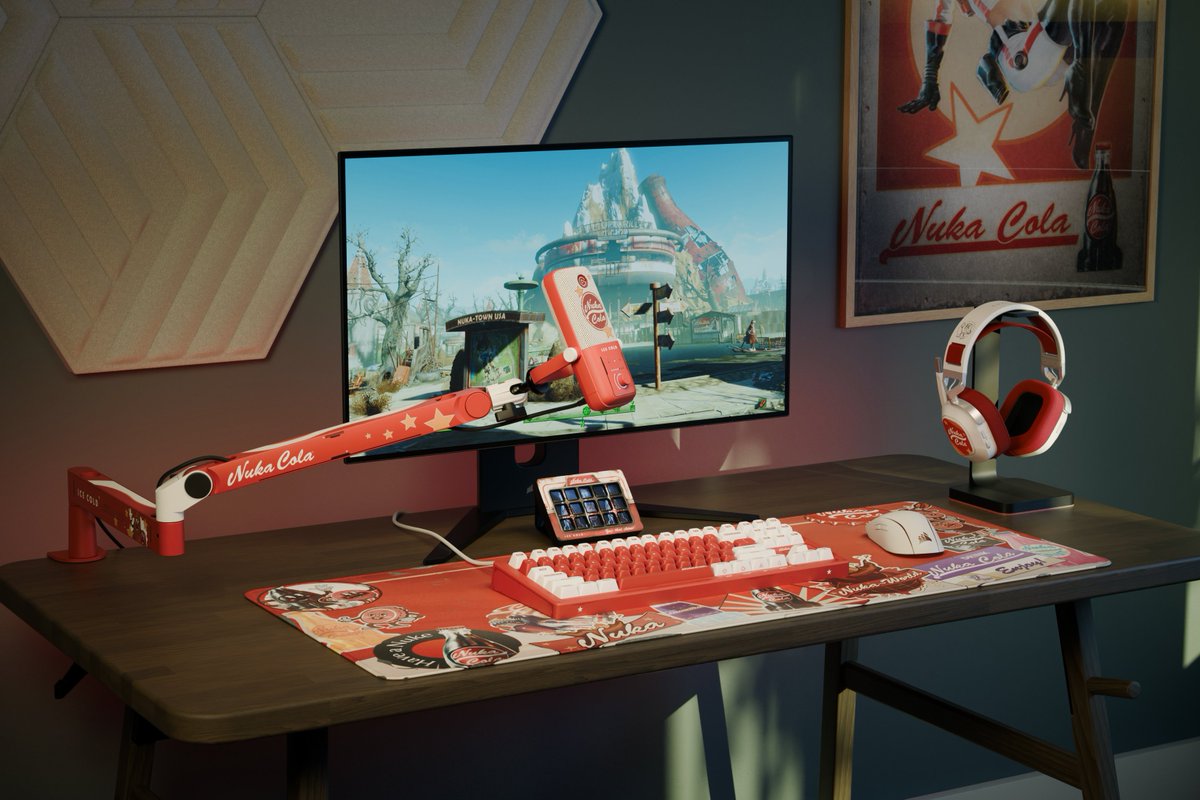 Surface dwellers, quench your thirst with this Nuka Cola Collection!

Shop the full <a href="/Fallout/">Fallout</a>: Nuka Cola collection with special edition Stream Deck, Wave:3, Wave Mic Arm LP, and more.

Order now: corsair.com/s/fallout-nuka…
