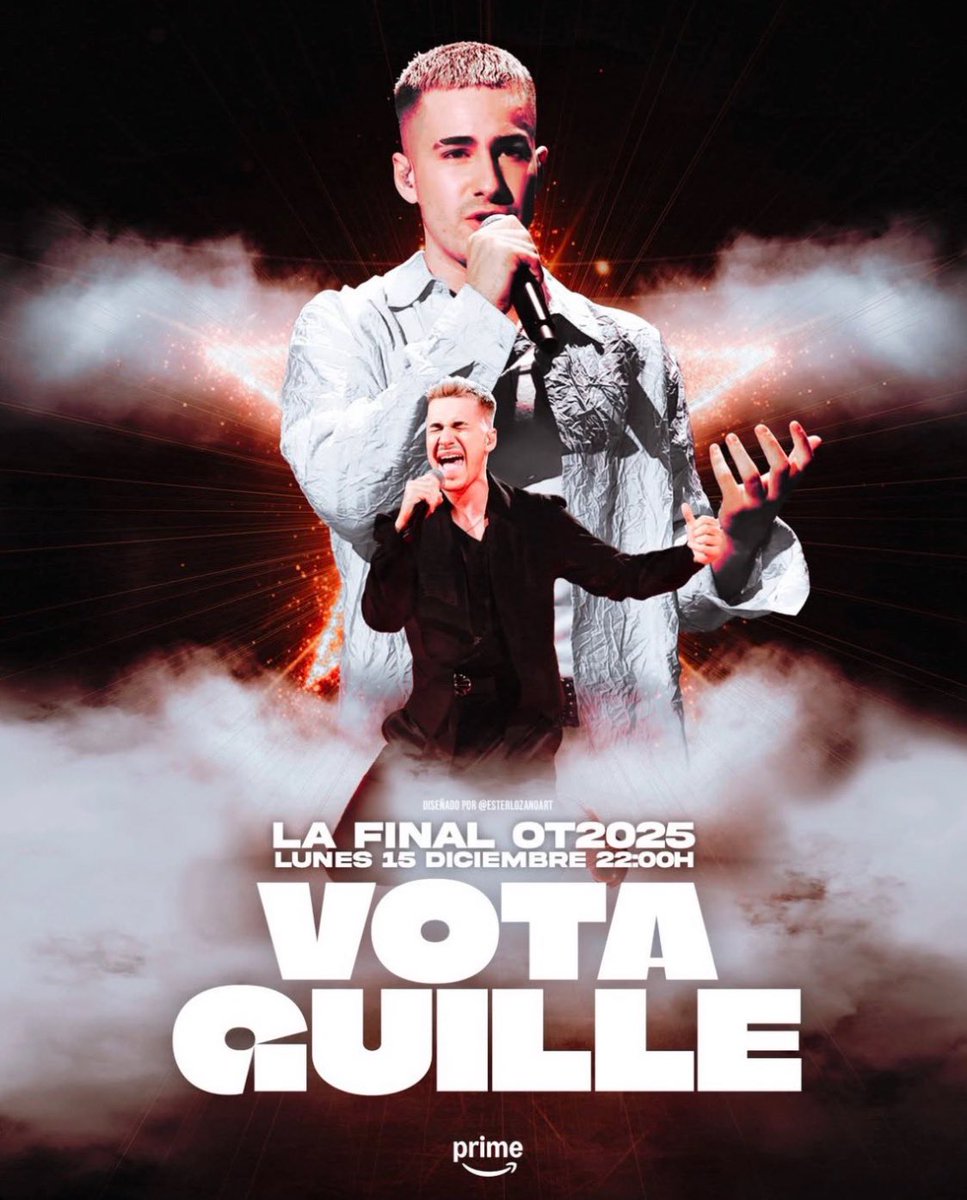 nuriadiazdv's tweet photo. ya has votado a guille toledano como ganador? 🫵🏻 #OTDirecto11D https://t.co/fRM8GJ5GCR