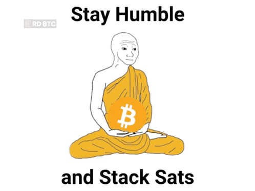 SatsMeme's tweet photo. Stay Humble and Stack #SATS

https://t.co/Rfkqoai4eQ https://t.co/a9kI8fgsVs
