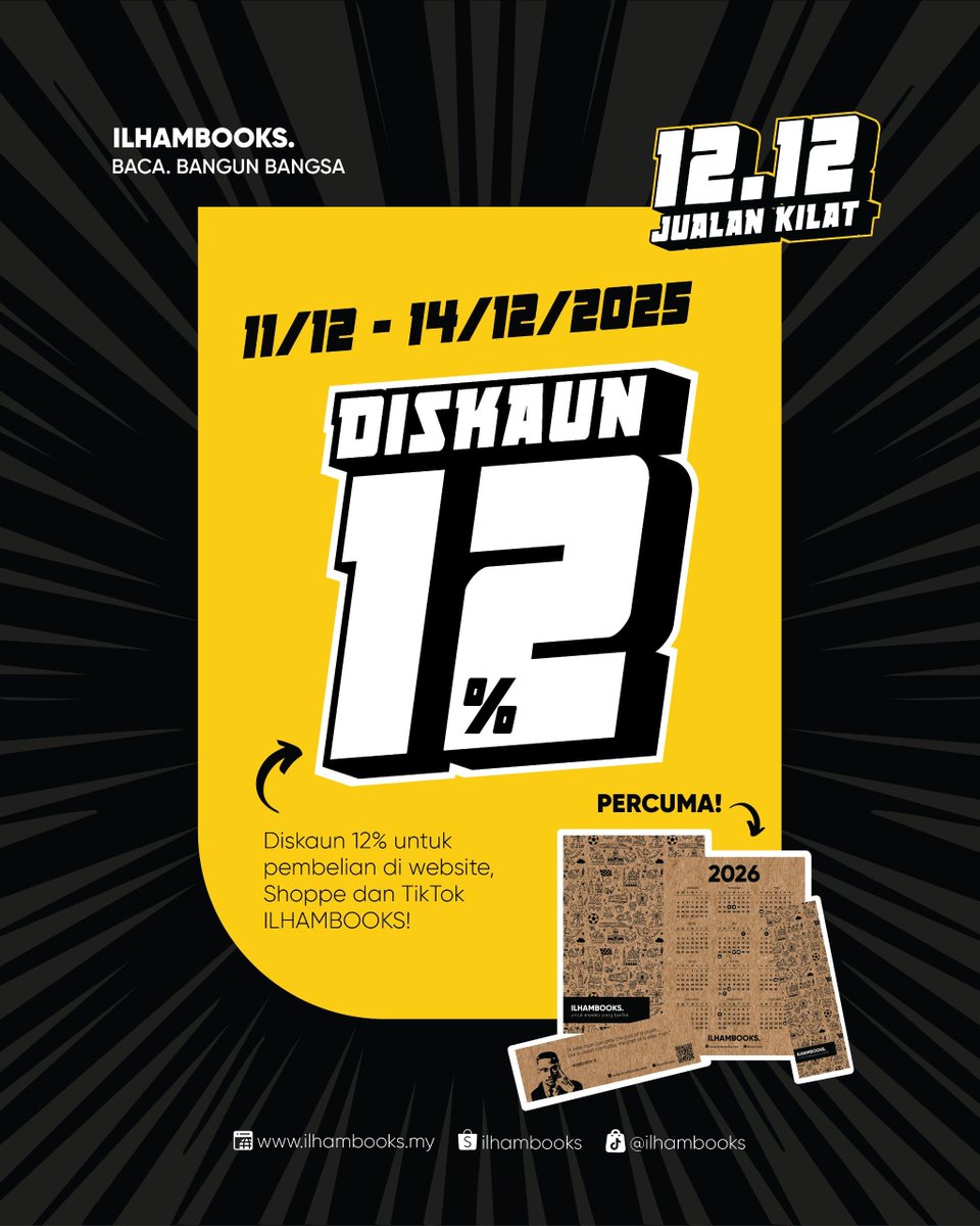 Baca membangun bangsa! <a href="/ilhambooks/">ILHAM Books</a> tawarkan potongan 12% untuk setiap pembelian di ilhambooks.com

Kami beri free kalendar 2026 dan bookmark limited edition!