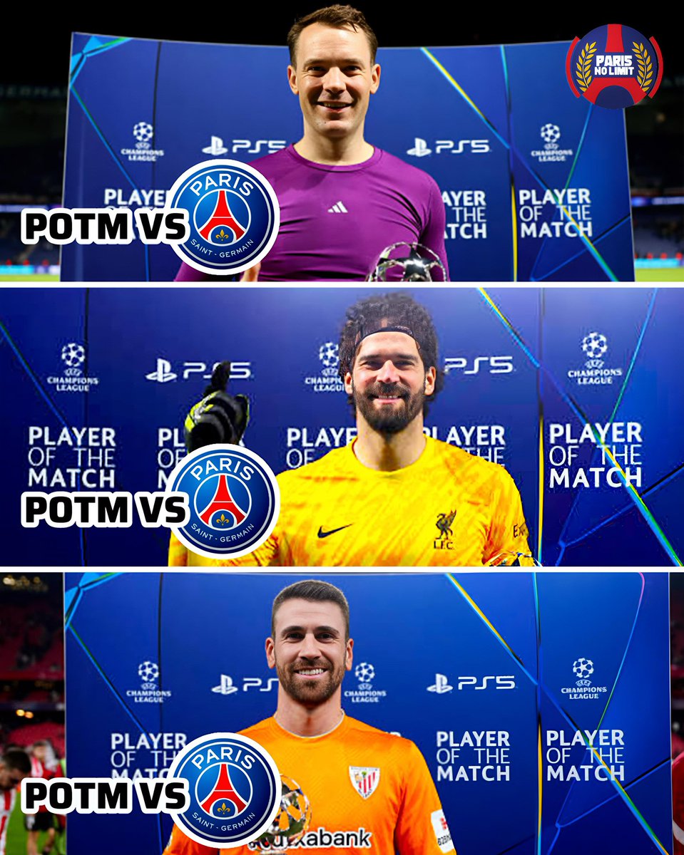 Xparisnolimit's tweet image. ❤️💙🏅🧤 Comment faire un résultat contre le PSG ! Le PSG a disputé 16 matchs de Ligue des champions en 2025. Sur ces 16 matchs, seuls 3 adversaires ont été élus homme du match et il s’agissait à chaque fois de gardiens.

📊 @floLsssss