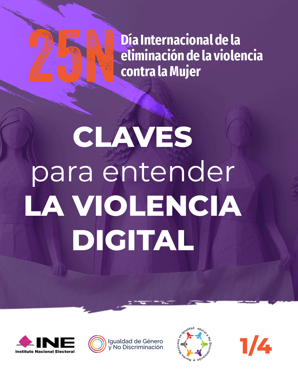 INEMexico's tweet photo. La violencia digital es real y tiene consecuencias fuera de la pantalla.
Conoce sus manifestaciones y cómo prevenirla.
🔗 https://t.co/KiEtiRysWT
#25N #LoVirtualEsReal #NoHayExcusa https://t.co/yXVBk77jXk