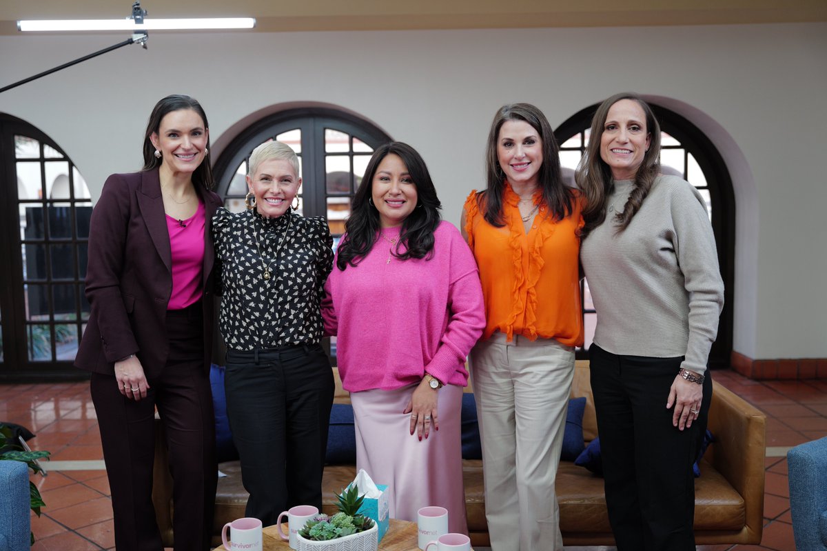 SurvivorNetTeam's tweet photo. Behind the scenes in San Antonio, where #SurvivorNet is honored to bring the newest installment of #TheBreastCancerDialogues to life at #SABCS25, the world’s largest breast cancer conference. 
Today, Dr. @TarahBallinger, of @IUCancerCenter, sat down with a remarkable group of survivors — including #Baywatch star and SurvivorNet ambassador @NicoleEggert — to share and spotlight their stories of hope, resilience, and survivorship. We can't wait to share more with you soon.