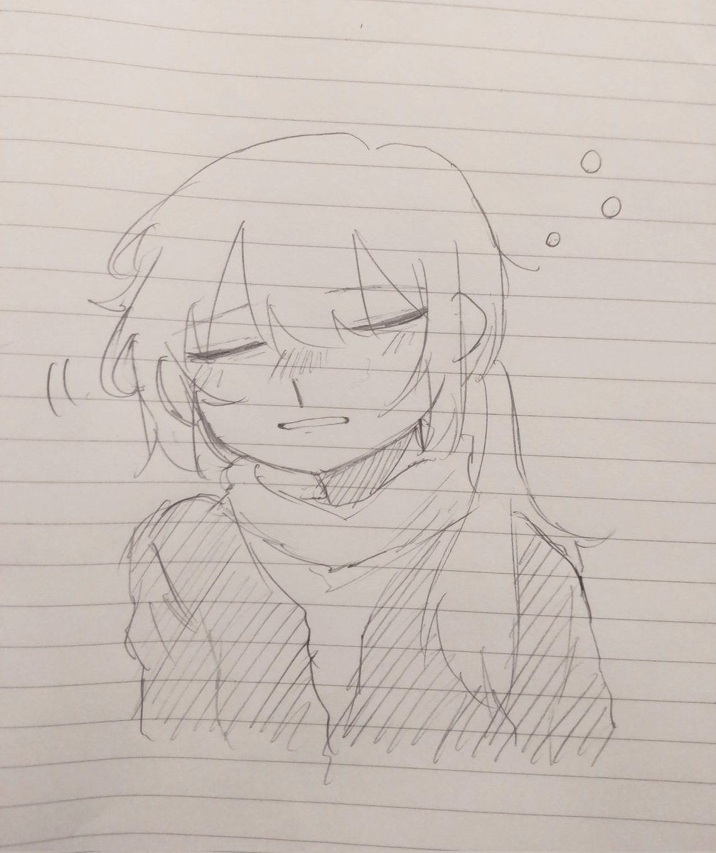 おやすみ
#中1 #イラスト #アナログ #アナログイラスト