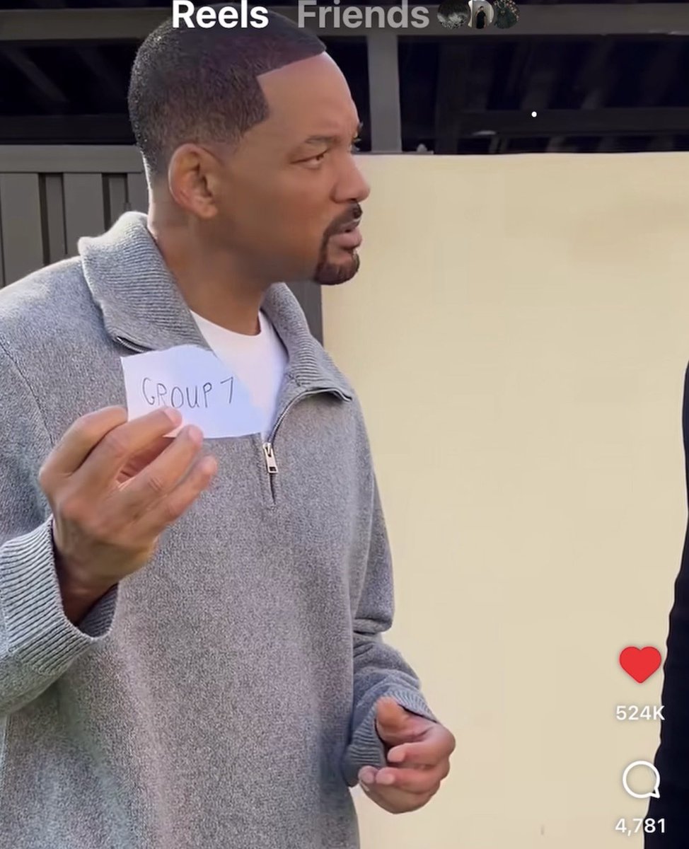Watch how you talk about Group 7, Will Smith doesn’t play 😤