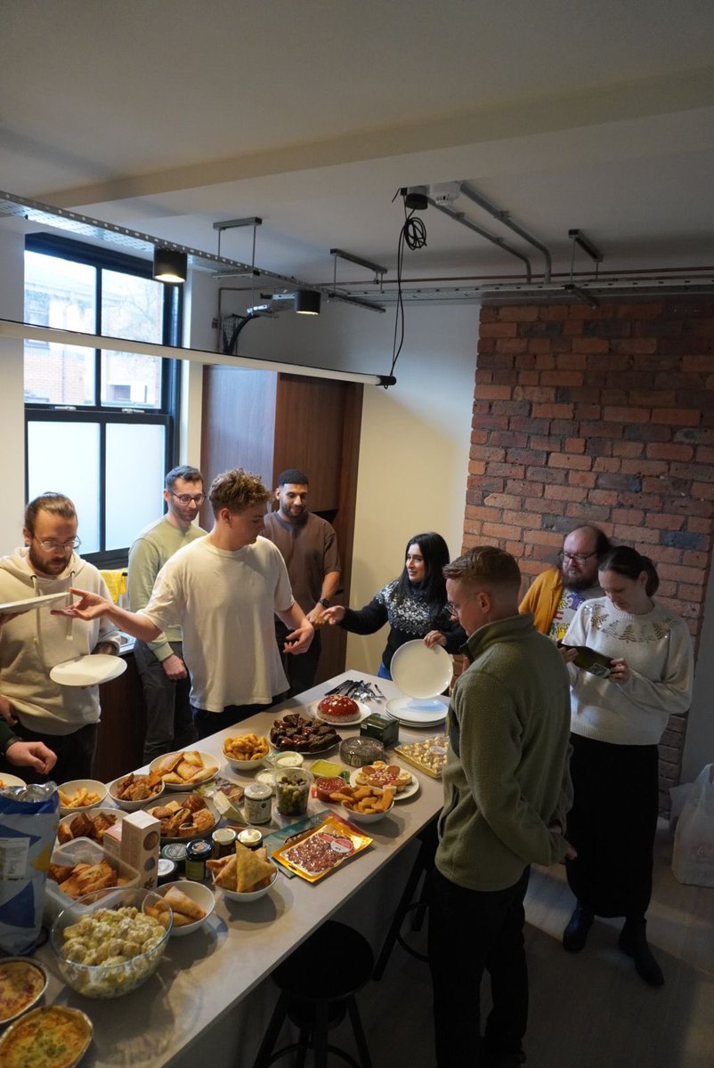 This years CODA Christmas ‘Fuddle’ 🎄 😋

Fuddle: A Yorkshire phrase for communal gathering and celebration. 

Well done team! 🧡