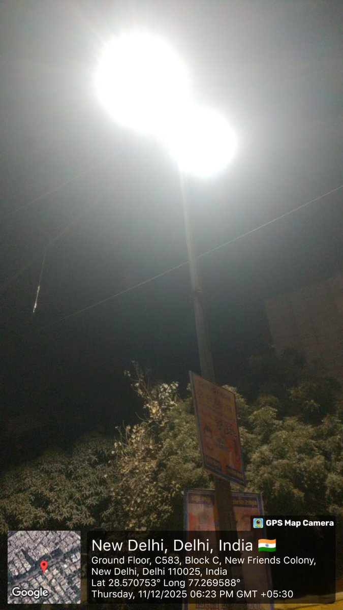 NFC Street Light Upgrade
Peripheral roads now shine brighter with the replacement of old sodium lights by new LED units.
• Lions Hospital–Gurdwara:21
• C.V. Raman Marg:129
• Mata Mandir Road: 20
• Sujan Mahindra Road:23 (+5 soon)
Total LEDs installed: 193
NFCRWA A PARK 
Arun