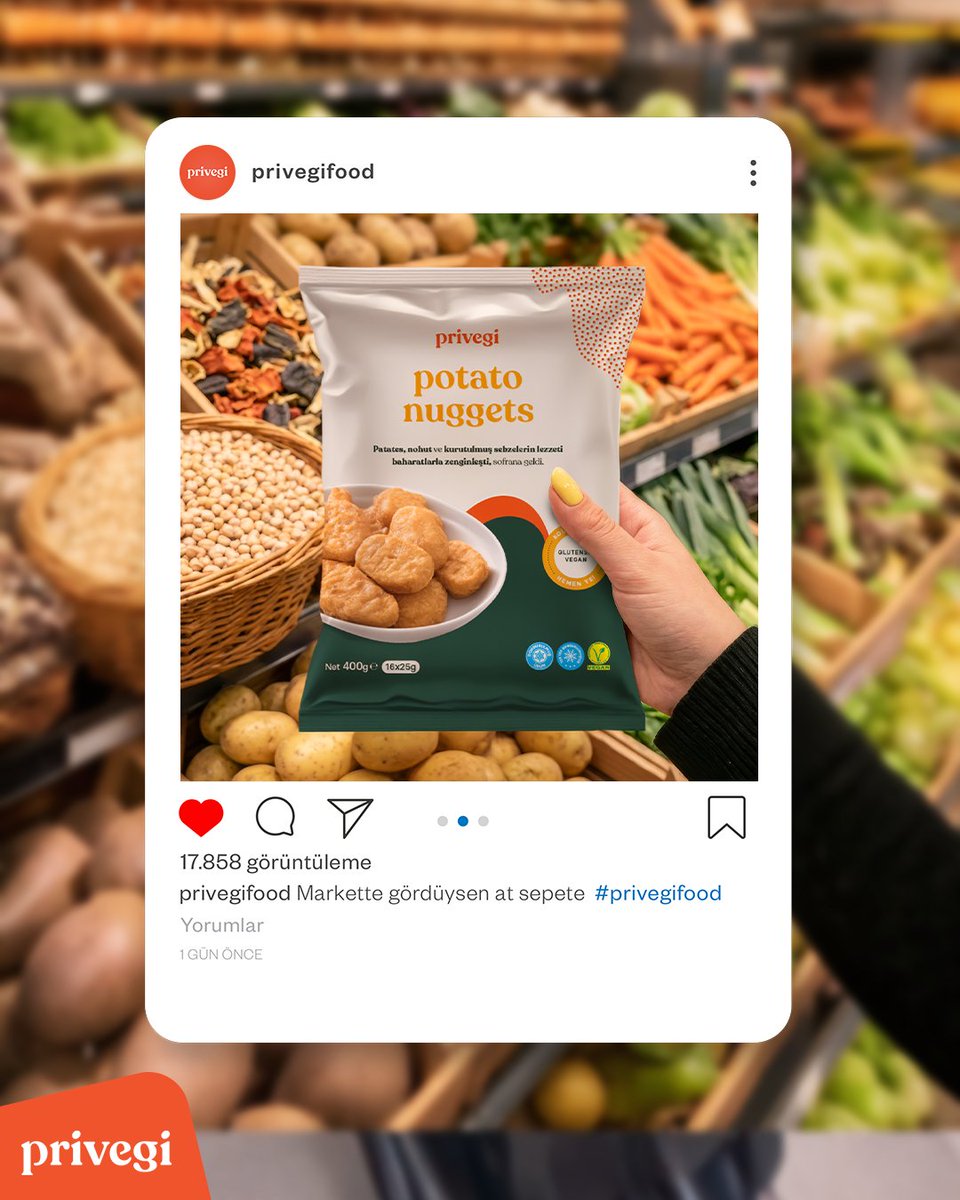 Privegi_Food's tweet photo. Privegi ile lezzetli ve sağlıklı seçimler artık çok kolay! Doğadan sofrana uzanan doğal içerikler taze ve renkli sebzelerle hazırlanan ürünlerimiz, hem hafif hem doyurucu bir deneyim sunuyor. Her öğünde için rahat, her lokmada tazelik… Privegi, sağlıklı lezzetin adresi! #Privegi https://t.co/BR7IrIMhv0