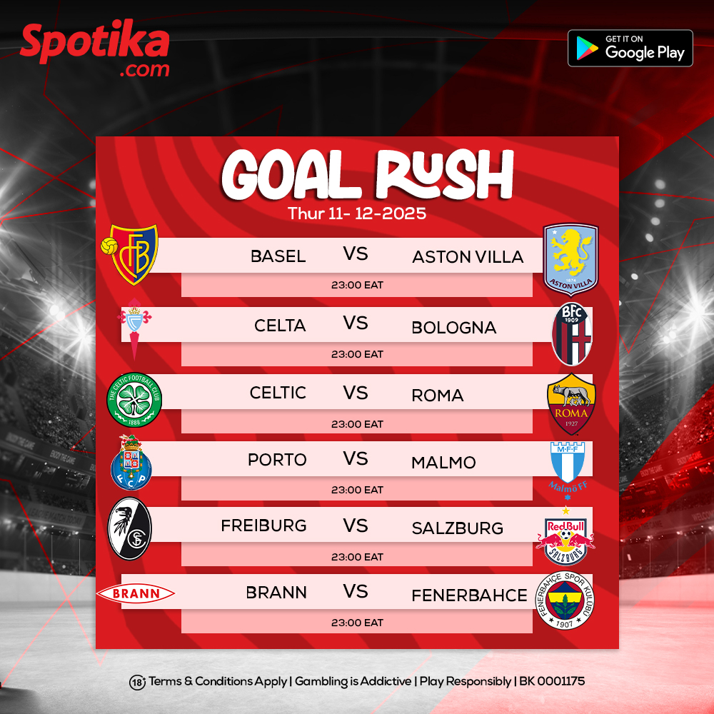 Spotikacom's tweet photo. Thursday nights ni Europa nights. Hapa ndio maziwa ya kuvuka shagz inapatikana. Krisi lazima ibambe.⚽🔥🎄
Cheza kichampe!👇

https://t.co/dKzyaDWoM9
🔞Play Responsibly
#Spotika #UEL https://t.co/4GcEAvf6LS