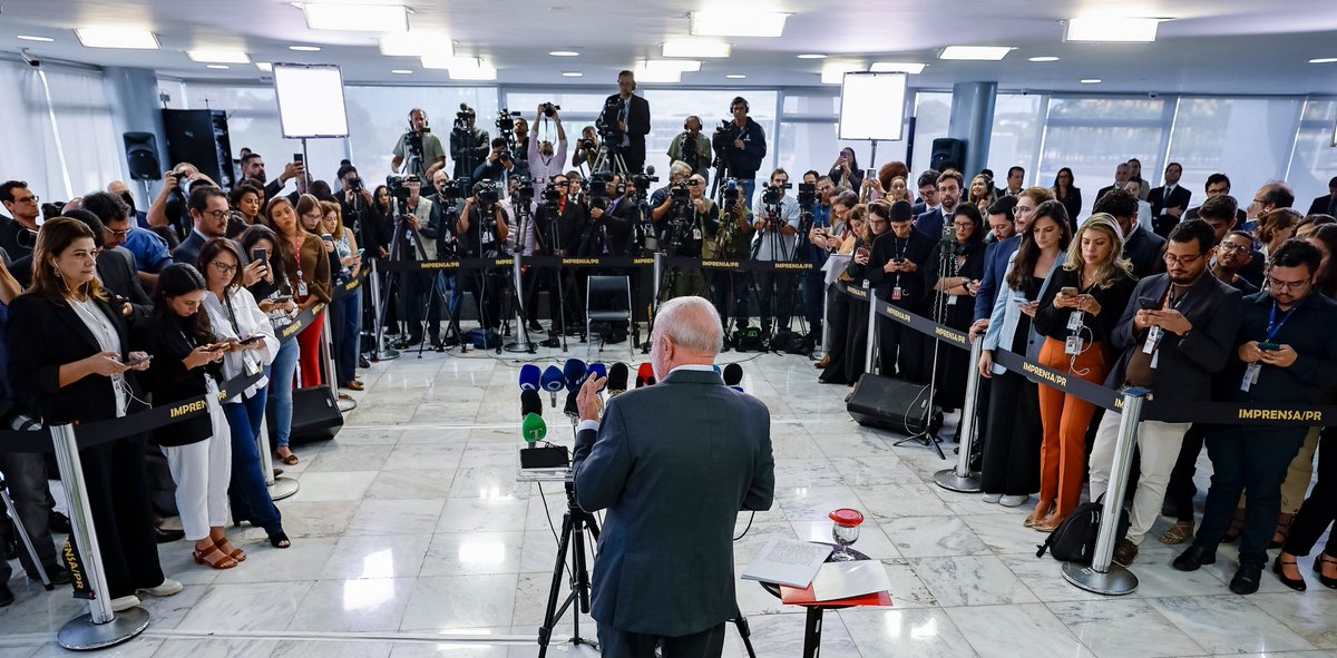 GOVERNO LULA | Brasil sobe 19º posições no ranking de liberdade de imprensa em 2025, de acordo com a ONG Repórteres Sem Fronteiras.