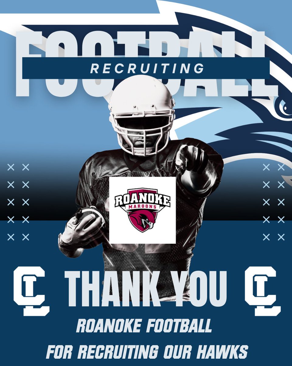 FootballLatin's tweet image. Thanks to Roanoke Football and @Coach_Ferrick for stopping by to recruit our Hawks!