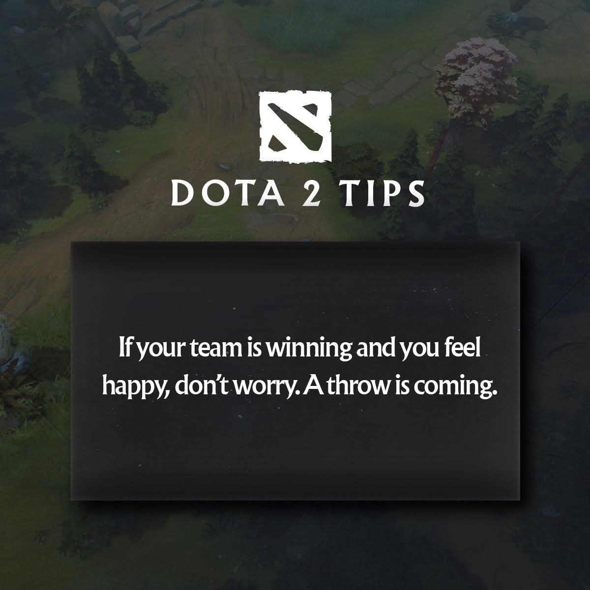 Rule number 1 in dota