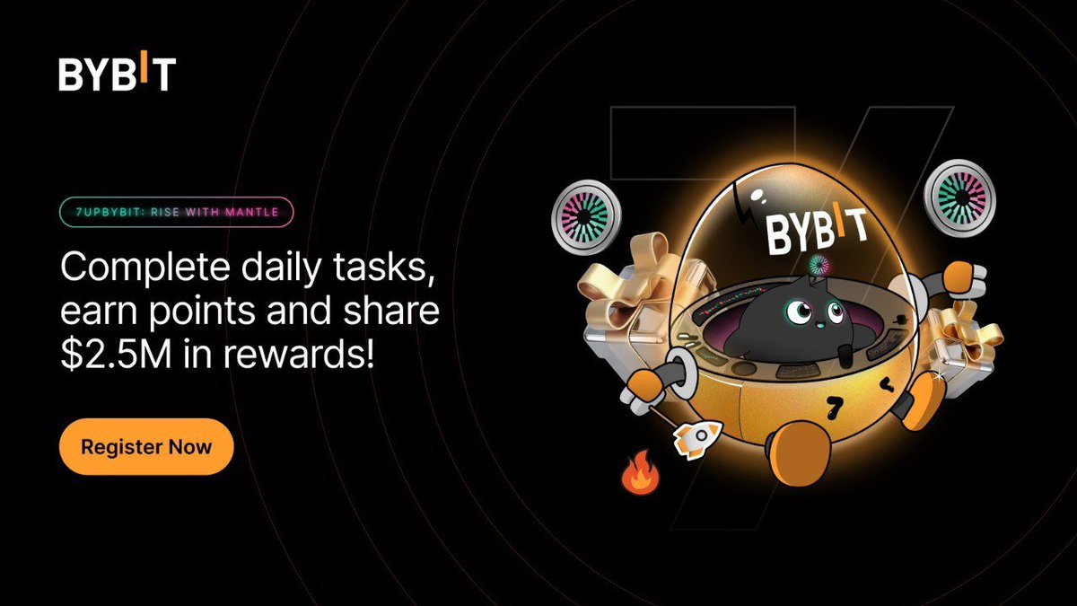 🥚 Complete Daily Tasks, Earn Points, and Watch Your Egg Evolve Into Something Legendary.

🎮 The more you play, the bigger the rewards!

👉 Start now: bybit.com/en/7UpBybit/?a…

🗓 Event period: Until Jan 6, 2026
