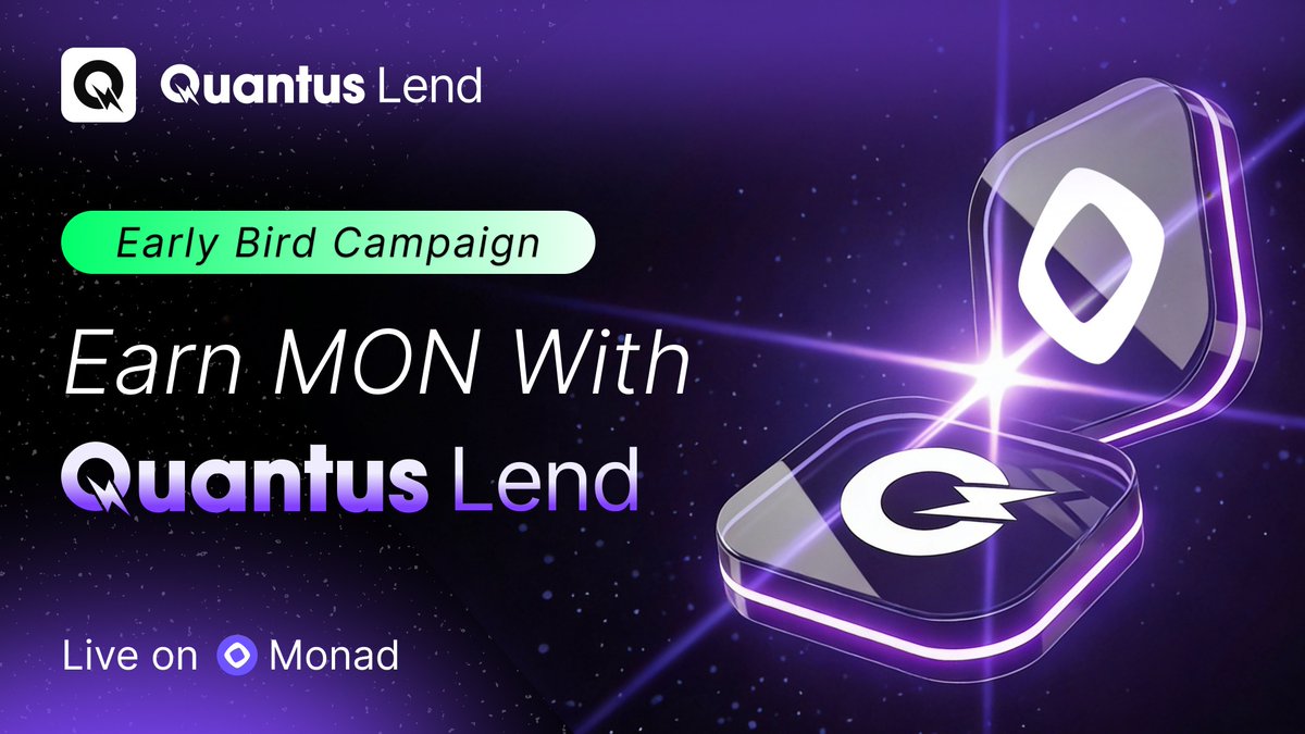 CryptoBro100x's tweet image. $25 ❤️ RT | 24 HRS

Follow @Quantus_Lending + RT their 📌

#ad #nfa #dyor