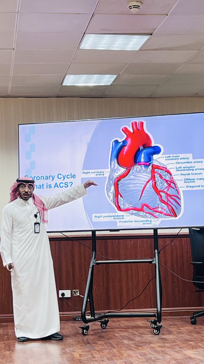 fems_ksu's tweet photo. Rayan opens the cardiology series with Acute Coronary Syndromes, focusing on early ECG recognition, risk stratification, and prehospital management strategies essential for reducing time-to-reperfusion and improving outcomes. https://t.co/QF1dG6aM5D