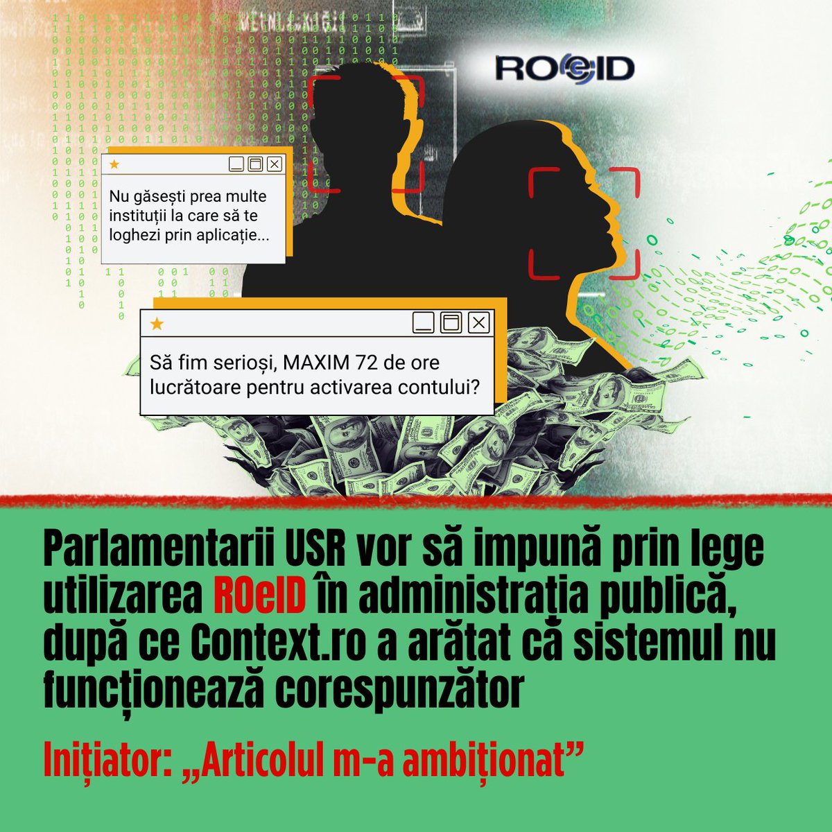 România riscă să transforme o aplicație plină de erori într-o obligație pentru toate instituțiile publice. Și asta după ce investigația Context.ro a arătat probleme grave de securitate, înrolare și funcționare. context.ro/usr-propune-o-…