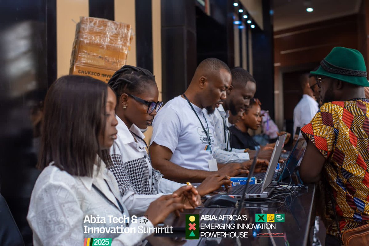 abiainnovation's tweet photo. If you're still on your bed or stuck behind a desk, you’re missing out on the experience that could shift your future.
It's happening live now at the International Conference Centre, Umuahia. There's still time. Make the move.
#ATIS #ATIN #AbiaMSTI #AlexOtti https://t.co/aivN7CfO7n