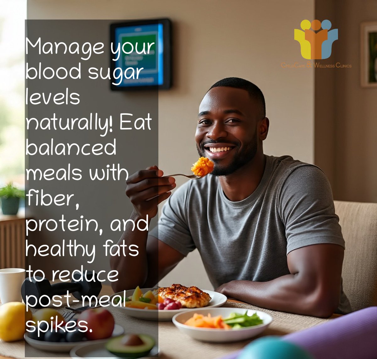 Regular exercise, stress management and sufficient sleep also help.

#ManageBloodSugar #NaturalRemedies #HealthyLiving #WellnessTips #BloodSugarBalance #WellnessWednesday