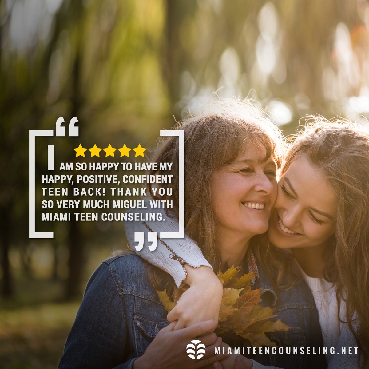 Is your teen overwhelmed? Are you at a loss at how to help them? You are not alone and we really can help them find their way back. Contact Miami Teen Counseling today to set up an appointment: visit miamiteencounseling.net or call 786-664-7426.