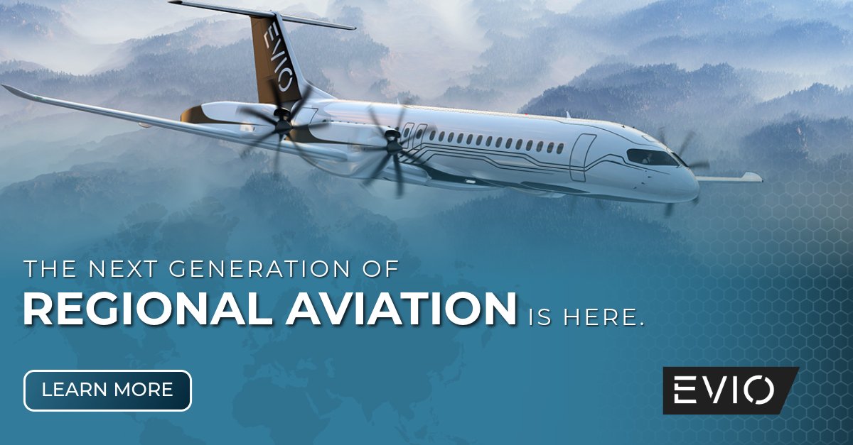 EVIOAircraft's tweet photo. After six years of innovation and building a world class team, EVIO is officially here!

We’re redefining regional air travel with proven tech, strong partnerships, and hybrid-electric aircraft designed for smarter, more comfortable flights.

Follow along: https://t.co/tzhlJkI4qh https://t.co/OXX603RPG8