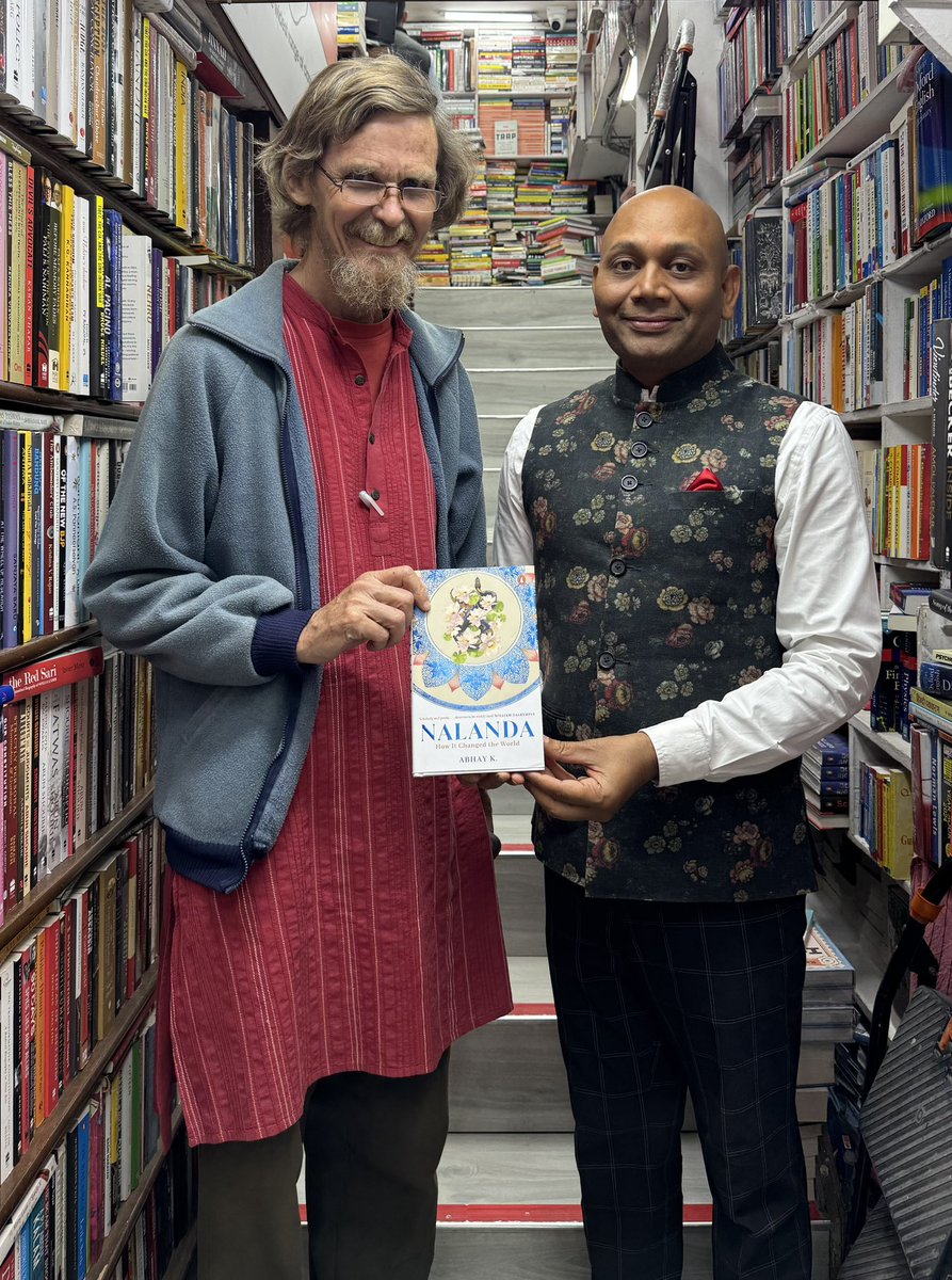 Had the pleasure of chance meeting Jean Dreze at <a href="/Bahrisons_books/">Bahrisons Bookseller</a> and presenting him a signed copy of my book #Nalanda: How it Changed the World for him. Had the opportunity to listen to him at <a href="/LBSNAA_Official/">LBSNAA</a> in Mussorie two decades ago.