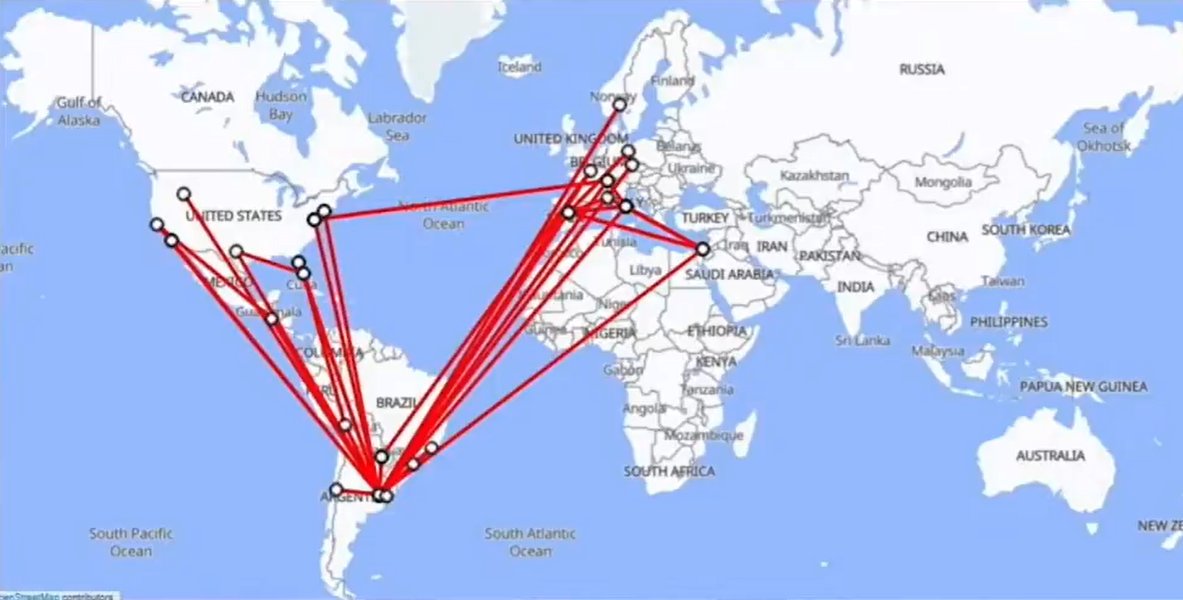 2 años
30 viajes
16 países
12 vueltas al mundo
505.000 kilómetros
0 inversiones
Debe ser récord mundial