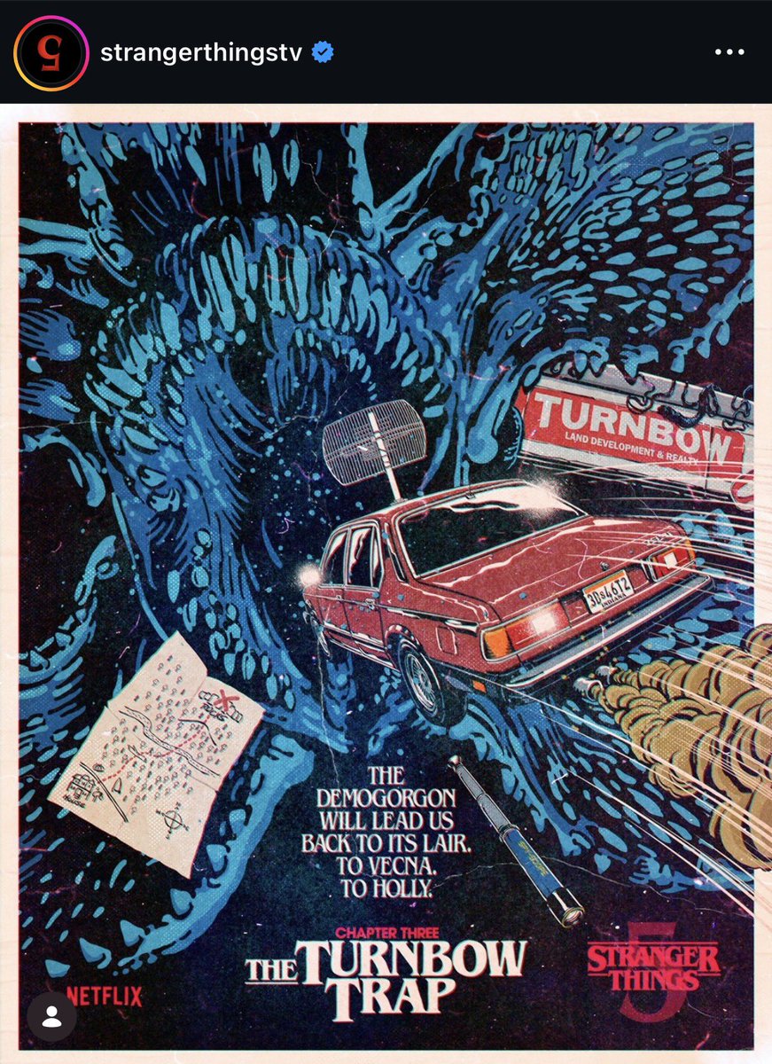 ストレンジャーシングス公式があげてる各話ごとのポスタービジュアル