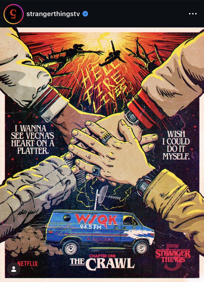 ストレンジャーシングス公式があげてる各話ごとのポスタービジュアル