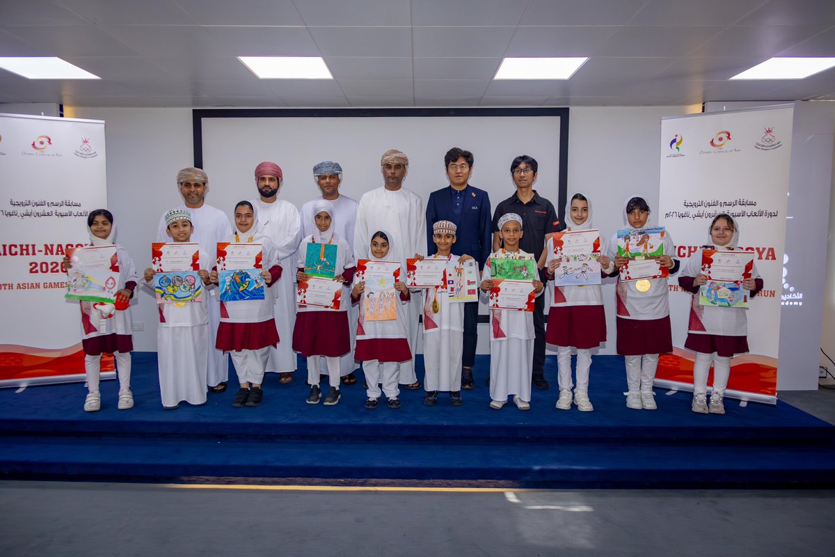 AGFunRun's tweet photo. Good Drawing, Good Prize! Asian Games Arts Contest hosted by Oman NOC in Muscat! @AsianGames_2026 @AsianGamesOCA https://t.co/0YyvMleL2W