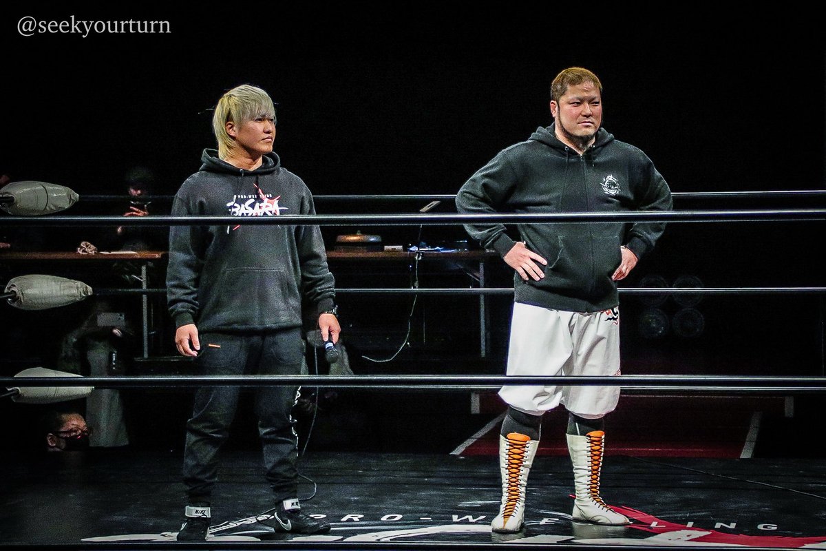 次期アイアンフィストタッグ挑戦者に名乗り
是非ベルト奪取していただきたい！
#下村大樹
#塚本拓海
#basara_pw
(2025.12.11 BASARA緋宴 新木場)